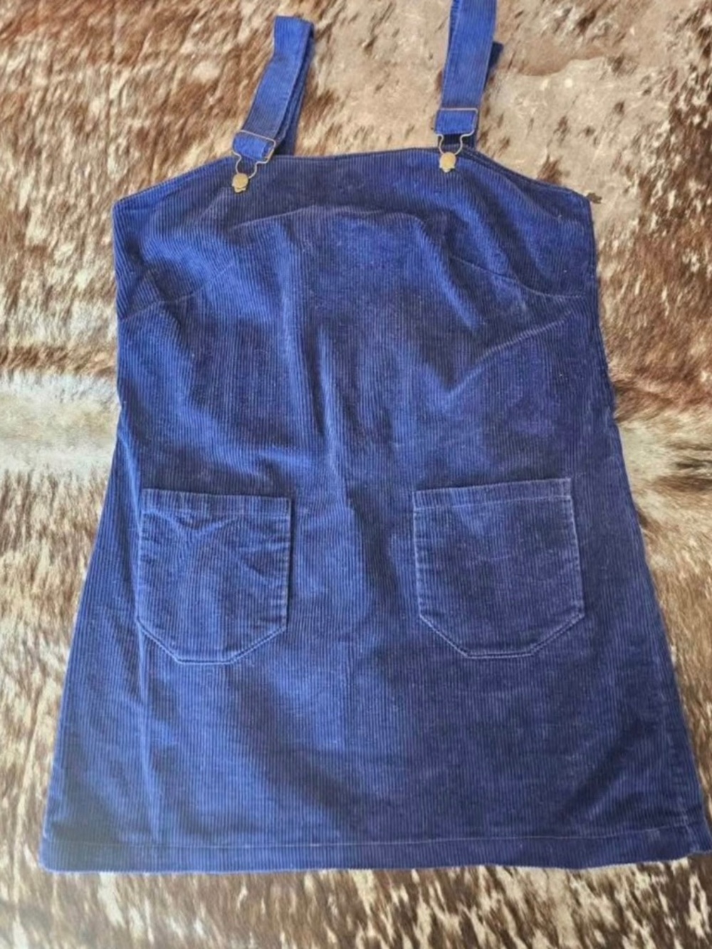 Revivall Corduroy Overall Dress
